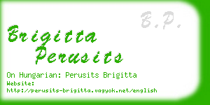 brigitta perusits business card